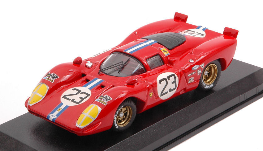 Best Model - FERRARI 312 P COUPE N.23 SEBRING 1970 CHINETTI JR.-ADAMOWICZ 1:43 - Cod. BT9449