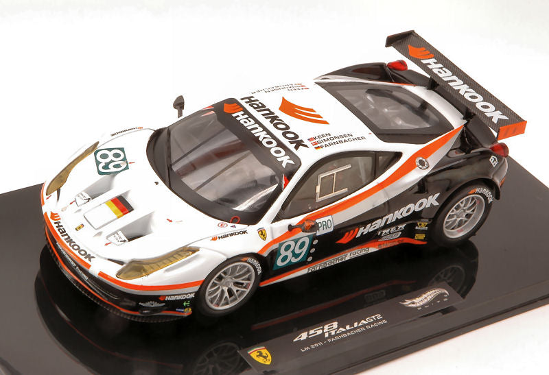 Hot Wheels - FERRARI 458 ITALIA GT2 N.89 LM 2011 FAMBACHER-SIMONSEN-KEEN 1:43 - Cod. HWX5498