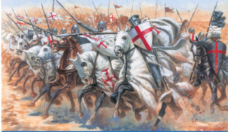 Italeri - CAVALIERI TEMPLARI KIT 1:72 - Cod. IT6125