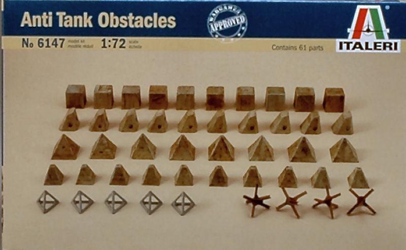 Italeri - OSTACOLI ANTICARRO KIT 1:72 - Cod. IT6147