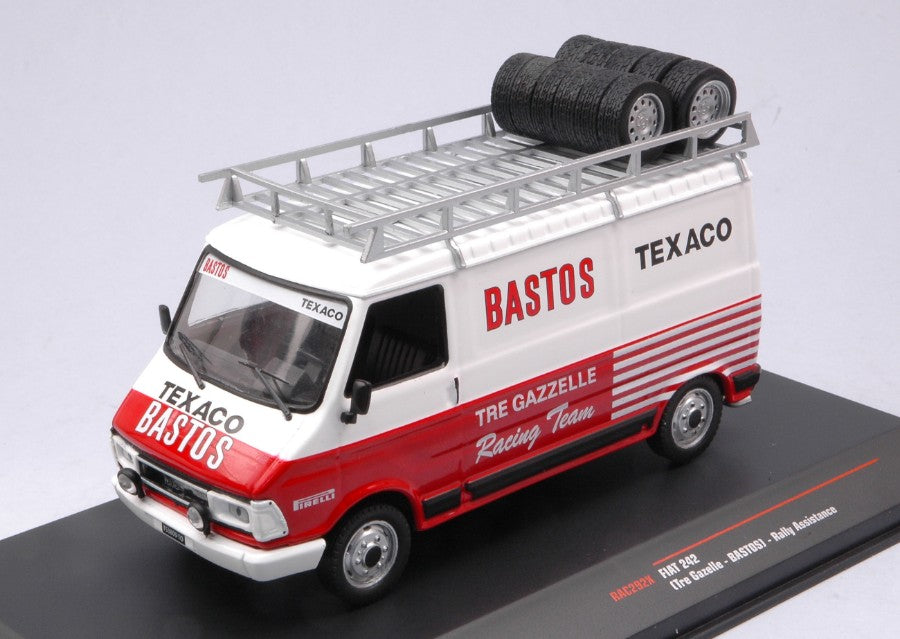 Ixo Model - FIAT 242 BASTOS ASSISTANCE WITH ROOF RACK 1:43 - Cod. RAC292X