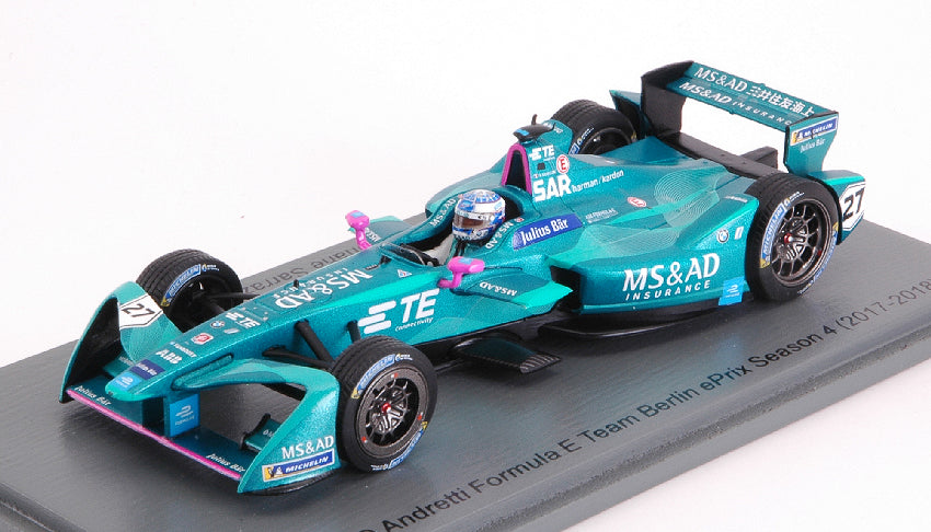 Spark Model - MS&AD ANDRETTI N.27 BERLIN FORMULA E (2017-2018) S.SARRAZIN 1:43 - Cod. S5940
