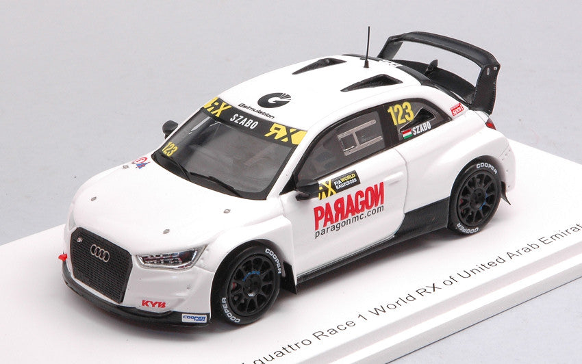 Spark Model - AUDI SPORT S1 WRX N.123 ARAB EMIRATES 2019 KRISZTIAN SZABO 1:43 - Cod. S7825