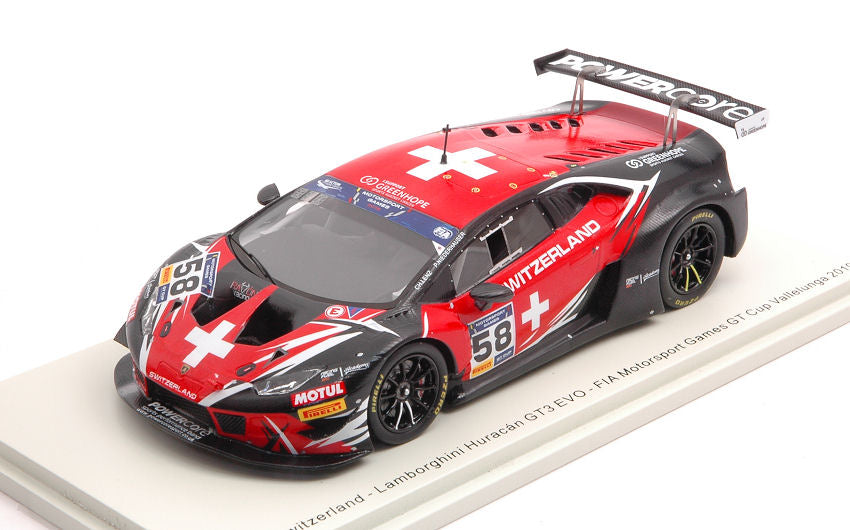 Spark Model - LAMBORGHINI HURACAN GT3 N.58 VALLELUNGA 2019 C.LENZ-P.NIEDERHAUSER 1:43 - Cod. S9609