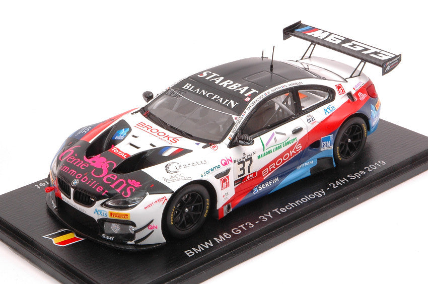 Spark Model - BMW M6 GT3 N.37 24 H SPA 2019 BOURGOIS-VANNELET-BUFFIN-HAEZEBROUCK 1:43 - Cod. SB278