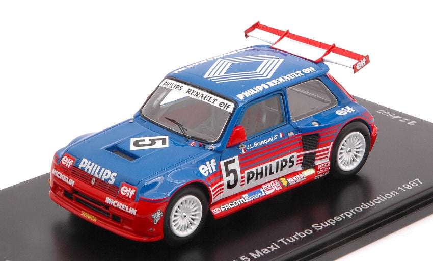 Spark Model - RENAULT 5 MAXI TURBO SUPERPRODUCTION N.5 1987 JEAN LOUIS BOUSQUET 1:43 - Cod. SF054