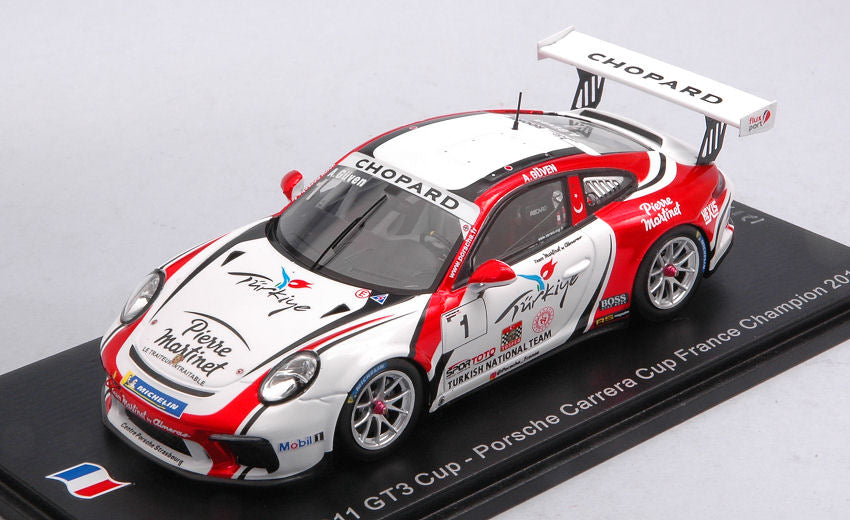 Spark Model - PORSCHE CARRERA CUP FRANCE N.1 CHAMPION 2019 AYHANCAN GUVEN 1:43 - Cod. SF108