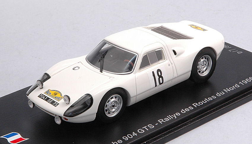 Spark Model - PORSCHE 904 GTS N.18 RALLY DES ROUTES DU NORD 1966 J.SCHLESSER-A.SCHLESS - Cod. SF166