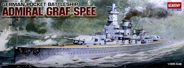 Academy - GERMAN POCKET BATTLESHIP ADMIRAL GRAF SPEE KIT 1:350 - Cod. ACD14103