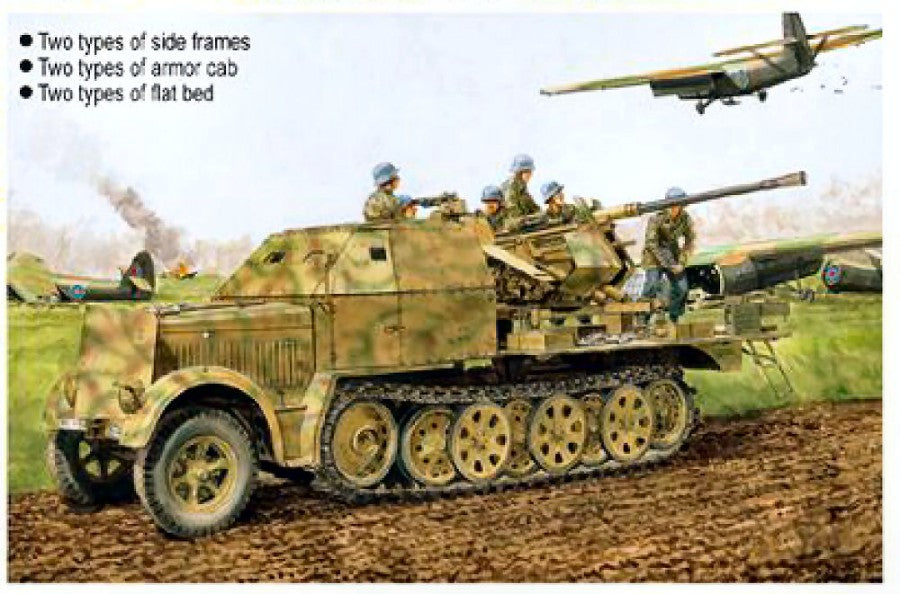 Dragon - SD.KFZ.7/2 3,7 cm FLAK 37 E/ARMOR KIT 1:35 - Cod. D6542