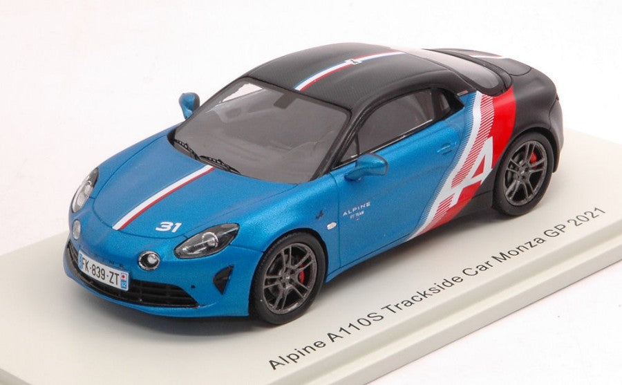Spark Model - ALPINE A110 TRACKSIDE N.31 MONZA GP 2021 ESTEBAN OCON 1:43 - Cod. S6592