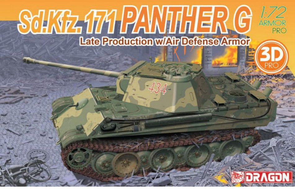 Dragon - PANTHER G LATE PRODUCTION W/AIR DEFENSE ARMOR KIT 1:72 - Cod. D7696