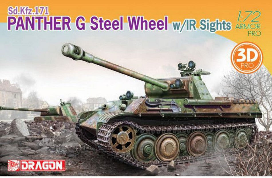 Dragon - PANTHER G STEEL WHEEL W/IR SIGHTS KIT 1:72 - Cod. D7697
