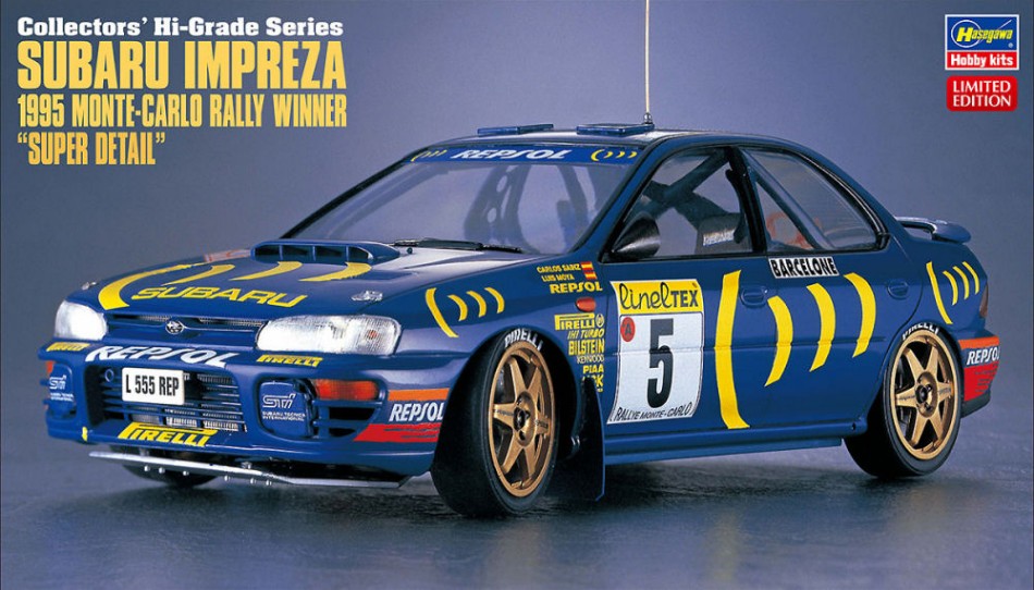 Hasegawa - SUBARU IMPREZA 1995 WINNER MONTE CARLO RALLY SUPER DETAIL KIT 1:24 - Cod. HA51151