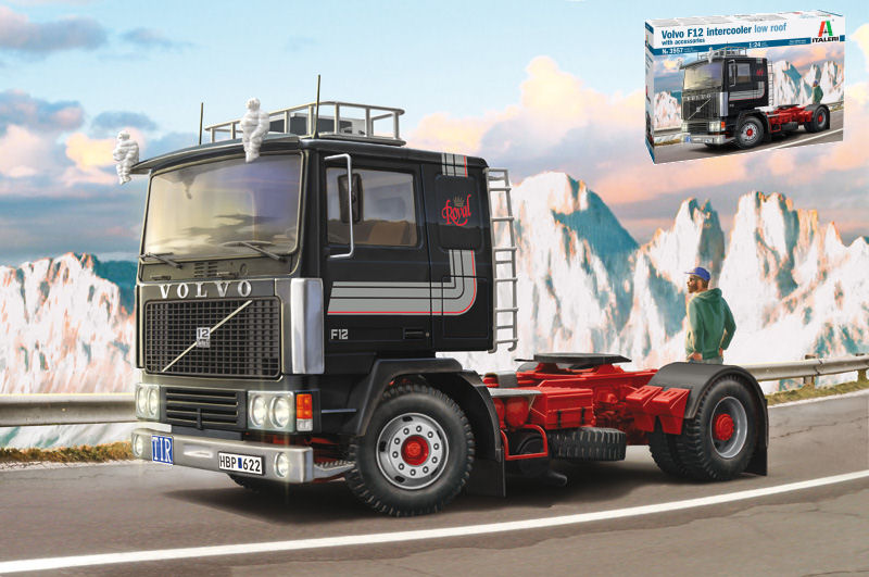 Italeri - VOLVO F-12 INTERCOOLER LOW ROOF W/ACCESSORIES KIT 1:24 - Cod. IT3957