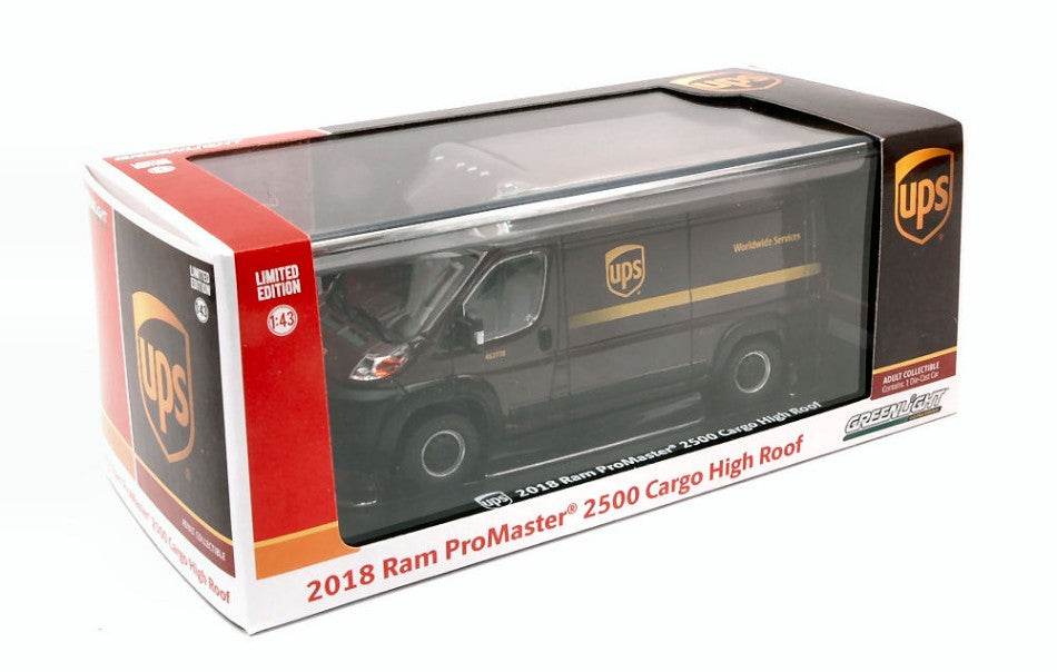 Greenlight - RAM PROMASTER 2500 2018 UPS 1:43 - Cod. GREEN86156