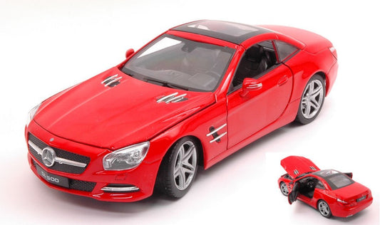 Welly - MERCEDES SL500 2012 HARD TOP RED 1:24 - Cod. WE24041HR