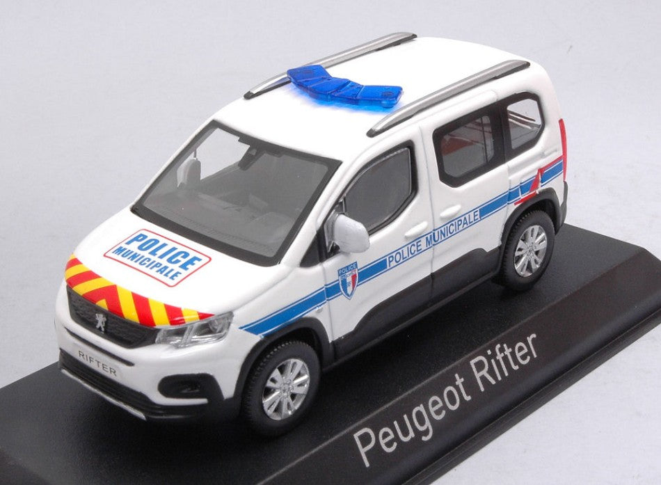 Norev - PEUGEOT RIFTER 2019 "POLICE MUNICIPALE" WITH RED & YELLOW STRIPING 1:43 - Cod. NV479067
