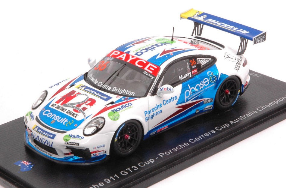 Spark Model - PORSCHE 911 GT3 N.36 CUP AUSTRALIA CHAMPION 2020 COOPER MURRAY 1:43 - Cod. AS058