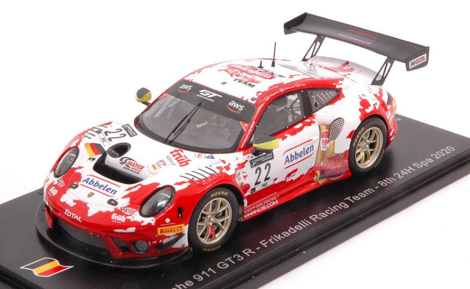 Spark Model - PORSCHE 911 GT3 R N.22 8th 24 H SPA 2020 BERGMEISTER-MAKOWIECKI-OLSEN - Cod. SB376