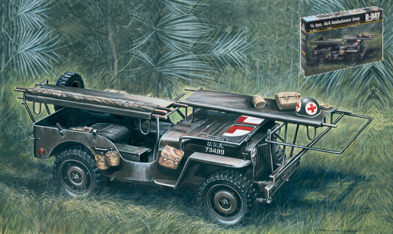 Italeri - AMBULANCE JEEP 1/4 TON 4x4 KIT 1:35 - Cod. IT0326