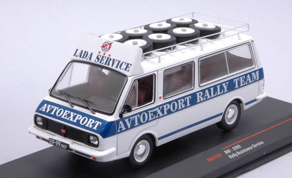 Ixo Model - RAF 2203 LATIVA RALLY SERVICEASSISTANCE WITH ROOF RACK AND WHEELS 1:43 - Cod. RAC372X