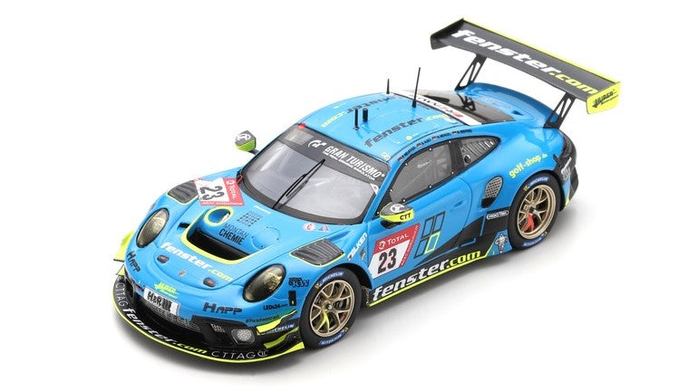 Spark Model - PORSCHE 911 GT3 R N.23 8th 24 H NURBURGRING 2021 NEUFFER-AUST-MENZEL-SEE - Cod. SG757