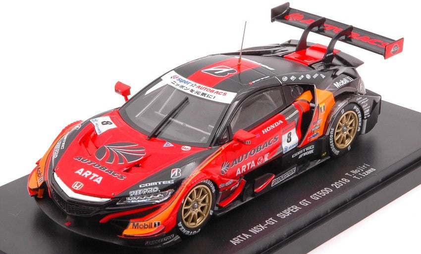 Ebbro - HONDA ARTA NSX GT N.8 3rd SUPER GT500 2018 T.NOJIRI-T.IZAWA 1:43 - Cod. EB45629