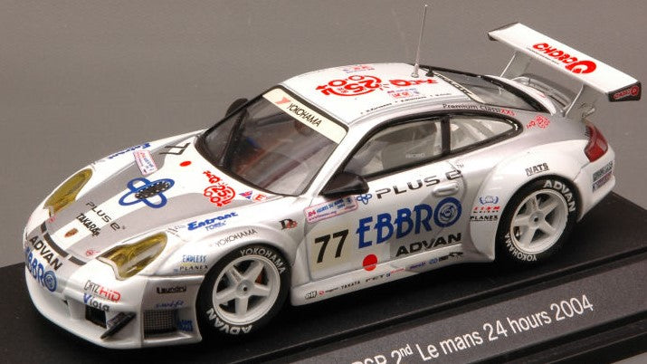 Ebbro - PORSCHE 911 GT3 RSR N.77 12th LM 2004 (2nd LMGT) KUROS.-ORIDO-NISH.1:43 - Cod. EB43600