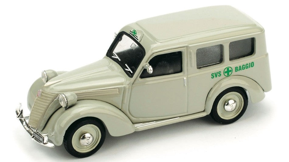 Brumm - FIAT 1100 AUTOAMBULANZA CROCE VERDE BAGGIO 1:43 - Cod. BM0179D