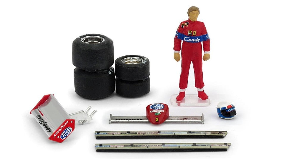 Brumm - PILOTINO DIDIER PIRONI 1982 + ACCESSORI 1:43 - Cod. BMCH02T2