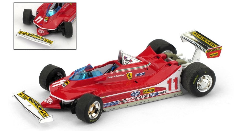 Brumm - FERRARI 312 T4 J.SCHECKTER 1979 N.11 WORLD CHAMPION RUOTE STERZANTI 1:43 - Cod. BM0511-RS