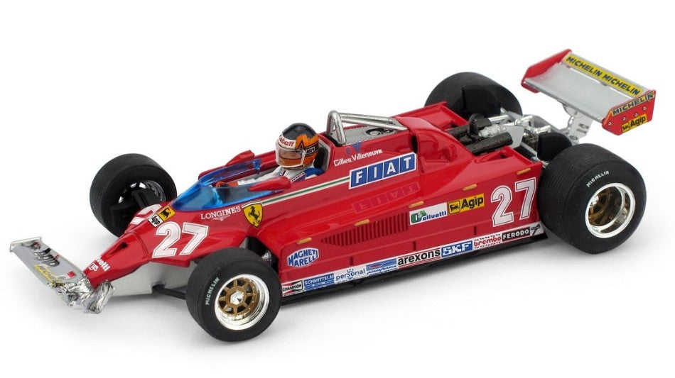 Brumm - FERRARI 126 CK GILLES VILLENEUVE 1981 CANADA GP 39mo-54mo GIRO 1:43 - Cod. BM0436CH