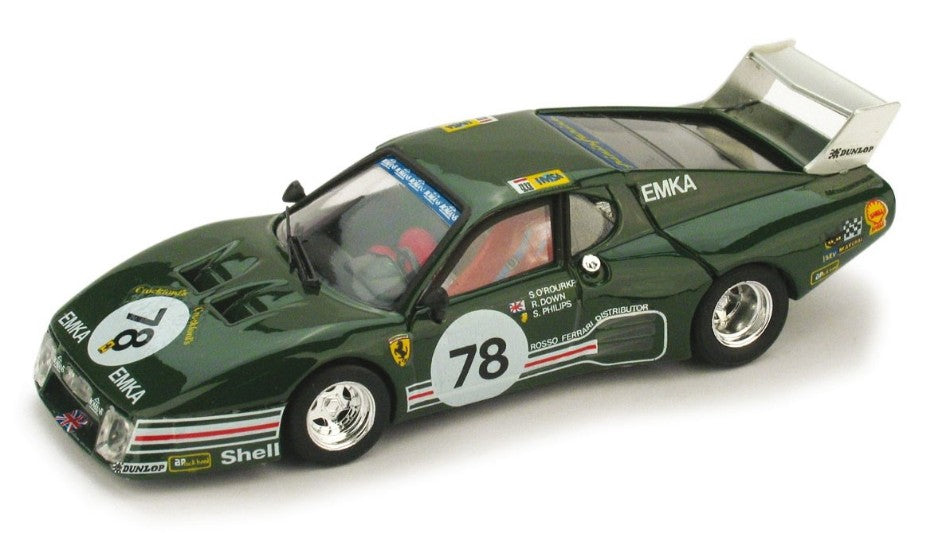 Brumm - FERRARI 512 BB LM N.78 23th LE MANS 1980 O.ROURKE-DOWN-PHILIPS 1:43 - Cod. BM0212