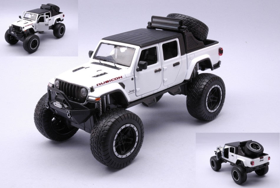 Motormax - JEEP GLADIATOR RUBICON 2021 WHITE 1:24 - Cod. MTM79145
