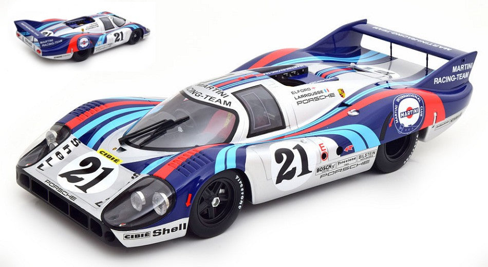 Cmr Classic Model Replicars - PORSCHE 917 LH N.21 24 H LE MANS 1971 ELFORD-LAROUSSE 1:12 - Cod. CMR12013