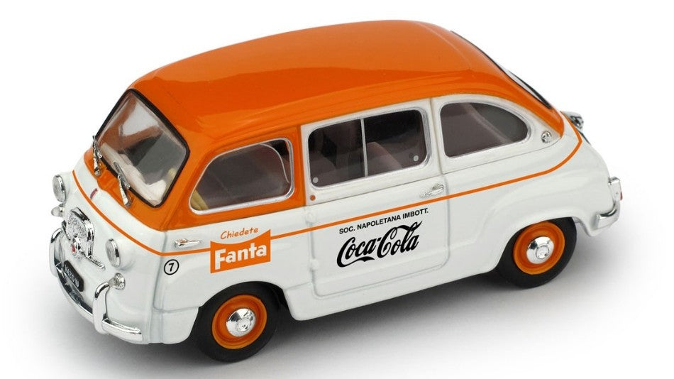 Brumm - FIAT 600D MULTIPLA COMMERCIALE FANTA/COCA COLA 1961 1:43 - Cod. BM0648