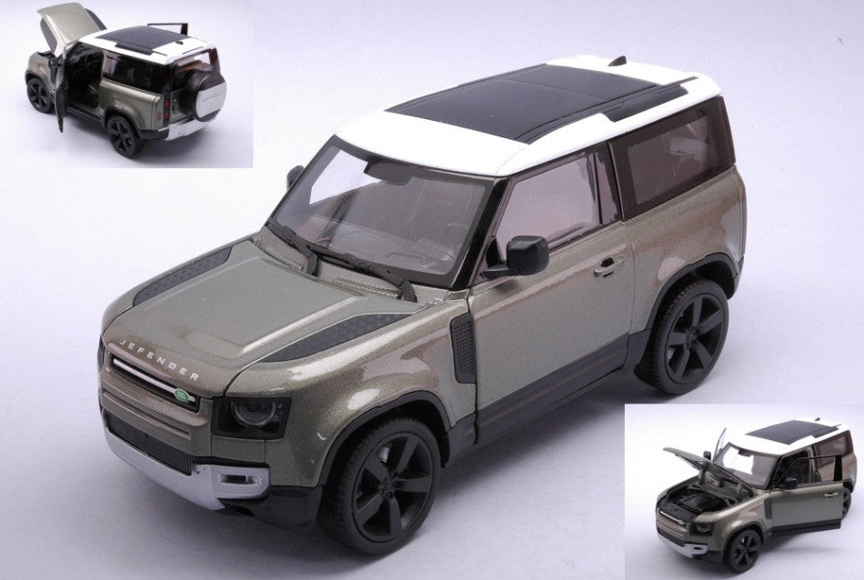 Welly - LAND ROVER DEFENDER METALLIC LIGHT GREEN 1:26 - Cod. WE24110GR