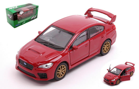 Welly - SUBARU IMPREZA WRX STi AMARANT RED SCALA 1:34-39 cm 11 - Cod. WE39169T