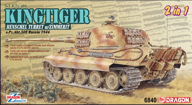 Dragon - KINGTIGER HENSCHEL 505 KIT 1:35 - Cod. D6840