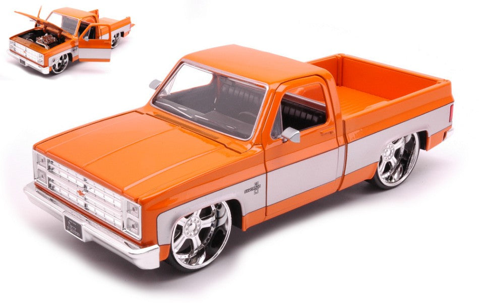 Jada Toys - CHEVROLET C-10 PICK UP 1985 ORANGE/GREY 1:24 - Cod. JADA33612