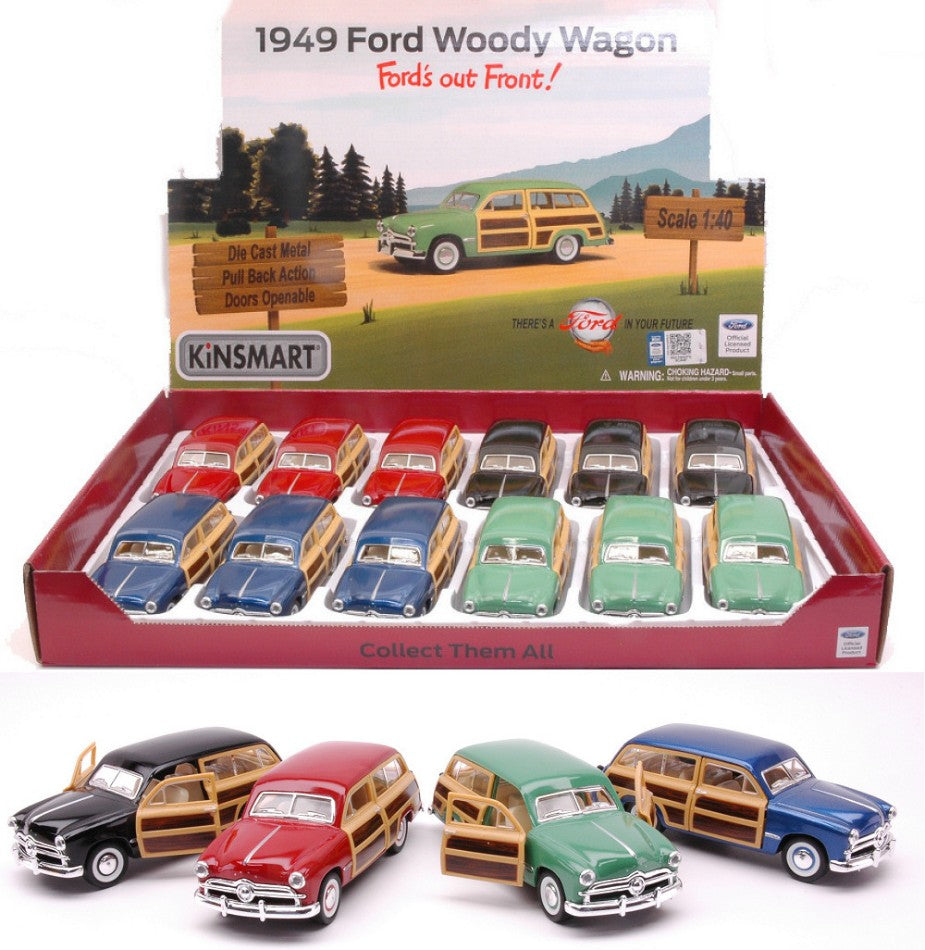 Kinsmart - FORD WOODY WAGON 1949 cm 12 COL.ASS.1:40 - Cod. KT5402D