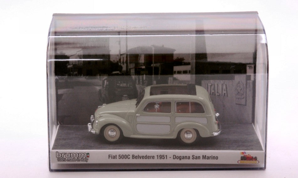 Brumm - FIAT 500C BELVEDERE DOGANA DI SAN MARINO 1:43 - Cod. BMS2212