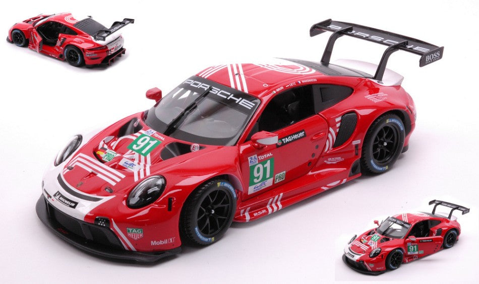 Burago - PORSCHE 911 RSR N.91 24 H LE MANS 2020 1:24 - Cod. BU28016