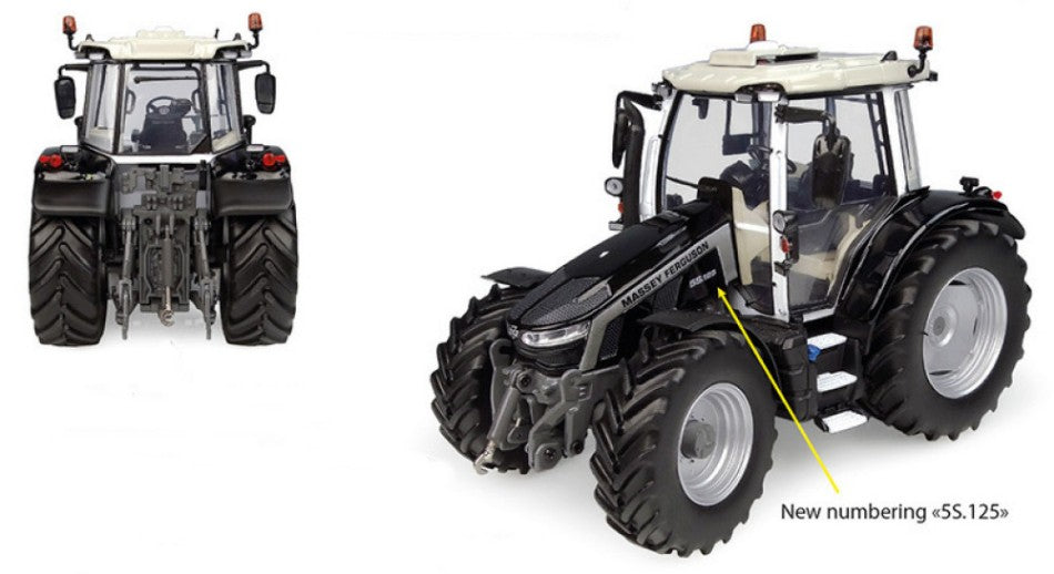 Universal Hobbies - TRATTORE MASSEY FERGUSON 5S.125 BLACK EDITION 1:32 - Cod. UH6451