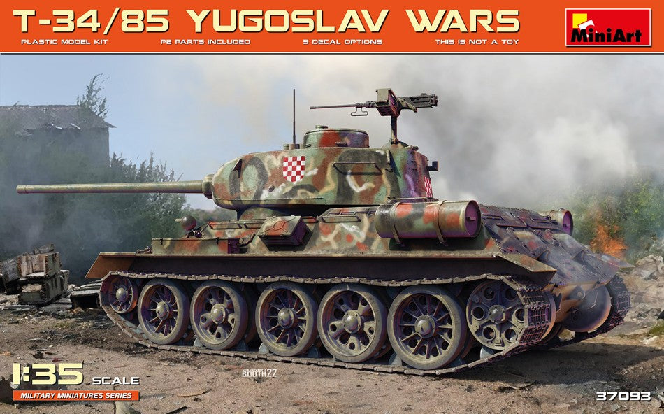 Miniart - T-34/85 YUGOSLAV WARS KIT 1:35 - Cod. MIN37093
