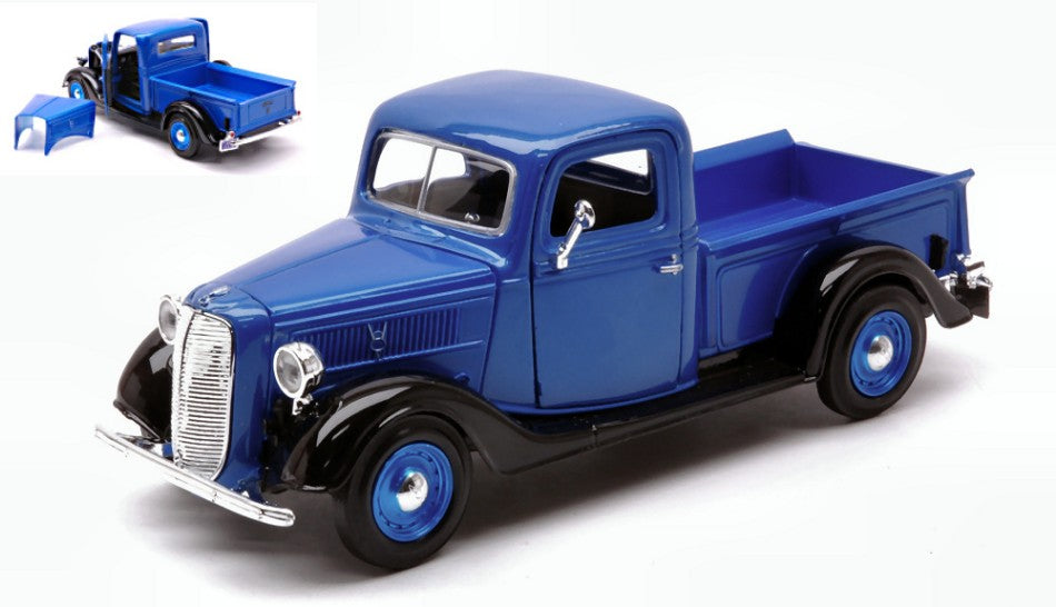 Motormax - FORD PICK UP 1937 BLUE 1:24 - Cod. MTM73233B