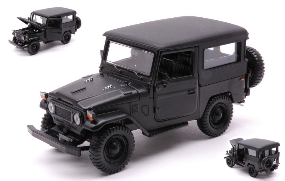 Motormax - TOYOTA FJ40 1974 HARD TOP MATT BLACK 1:24 - Cod. MTM79323MBK