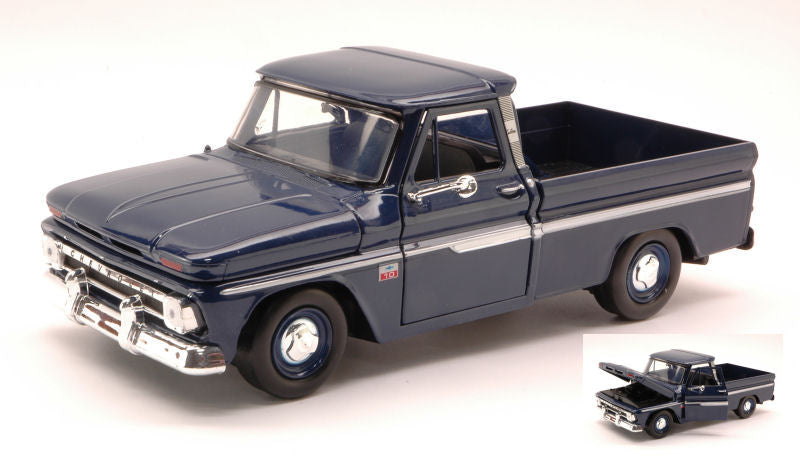 Motormax - CHEVY C10 FLEETSIDE PICK UP 1966 DARK BLUE 1:24 - Cod. MTM73355DB