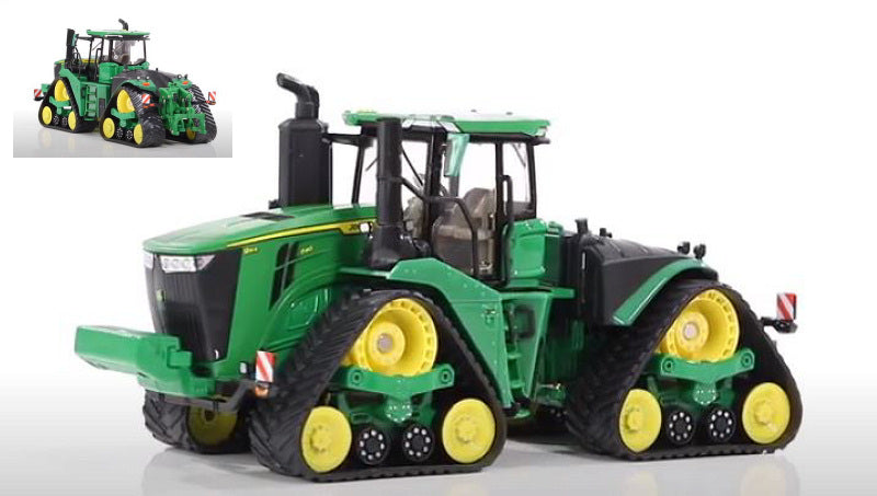 Britains - TRATTORE A CINGOLI TRIANGOLARI JOHN DEERE 9RX 1:32 - Cod. LC43300